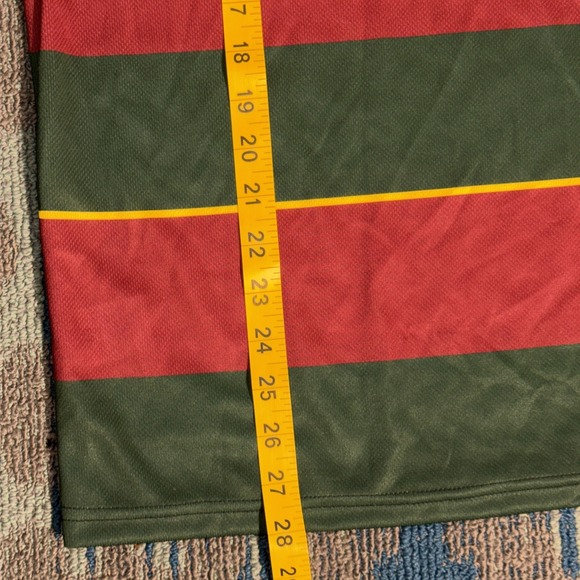 Marauders RFC Rugby Jersey XL Green‎ Burgundy Yellow Polo Collar MALS 12 Grace - Picture 5 of 10